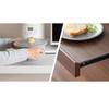 Miyatake Seisakusho Avenir Under-Microwave Tray with Full Slide Rails, Double Rail, 80cm Wide X 40cm Deep X 5cm High, TY-002 (White)