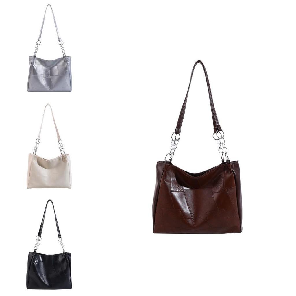 Fashionable Urban Style Pu Tote Bag For Women Summer 2024 Large Capacity Handbag