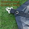 5/10 Piezas Postes de Soporte para Toldo de Tienda de Campaña al Aire Libre Placas Triangulares de Aleación de Aluminio Accesorios para Toldo de Camping Hebillas de Viento para Cuerdas
