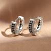 Luxury Cubic Zirconia Gold Color Zircon Hoop Earrings For Women Luxury Circle Crystal Girls Party Zircon