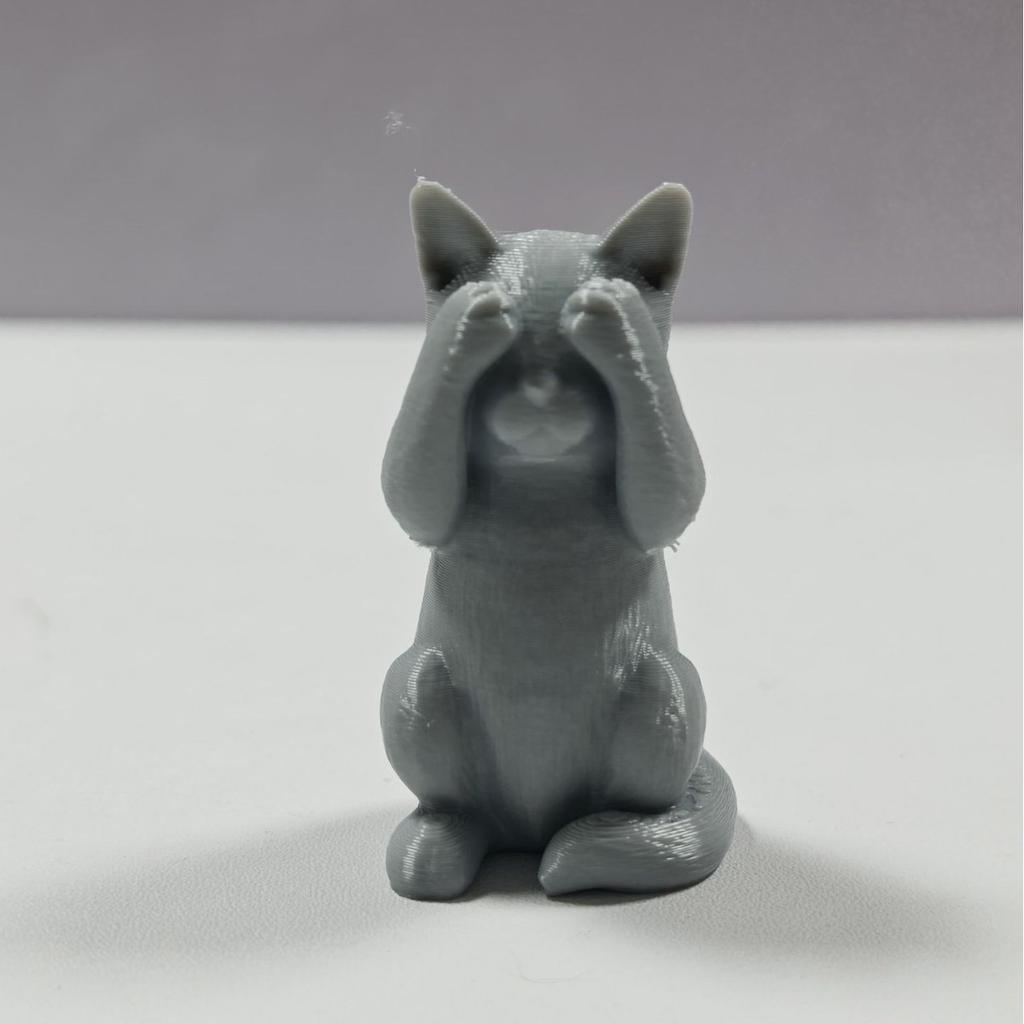 3PCS Cute Creative Simulated Kittens, "Invisible Evil" Learning Office Car Decoration and Garden Balcony Landscape Micro Crafts