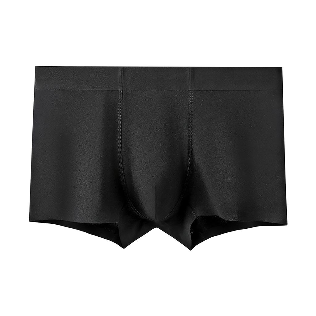 Men's Summer Thin Pure Cotton Antibacterial Traceless Mid-waist Briefs