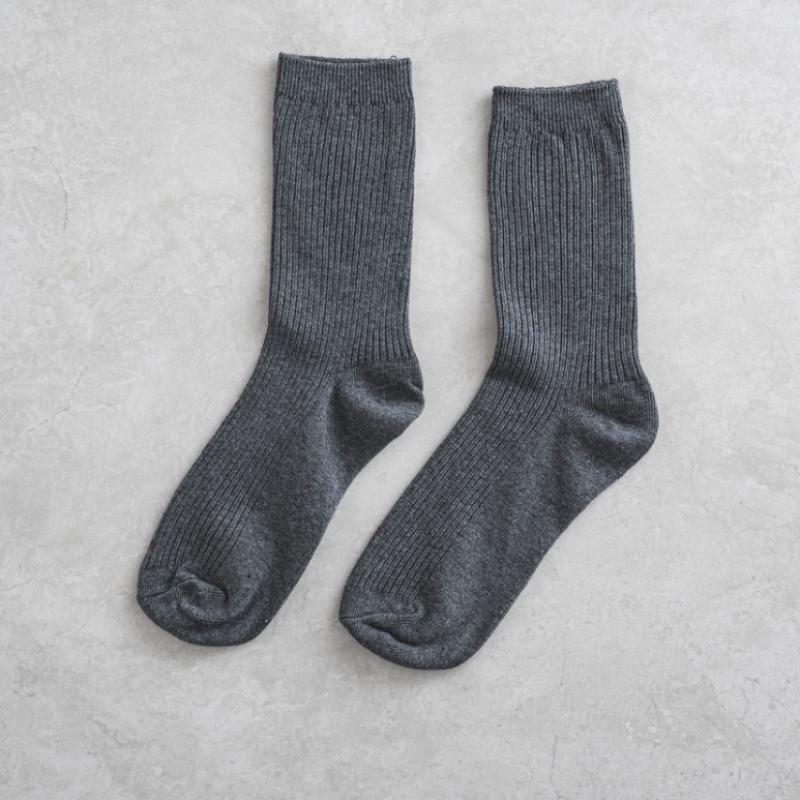Monfoot Women S Ribbed Long Neck SockS Deep Grey