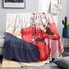 1PC DARLING In the FRANXX Zero Two Print Flannel Blanket, High Quality All Seasons, Home Decor, Warmth and Comfort, Perfect for Christmas Gifts