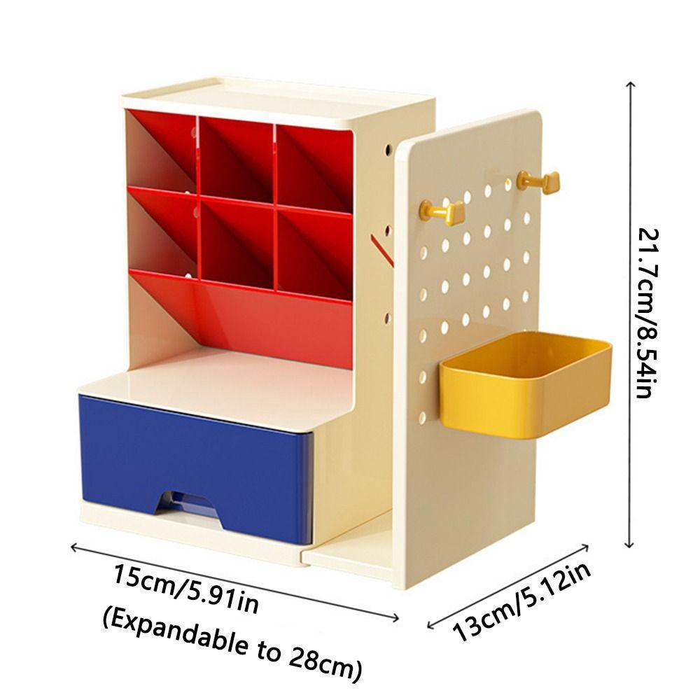 Large-Capacity Desktop Pen Holder Oblique Design Book Storage Rack Durable Desk Organizer  Home