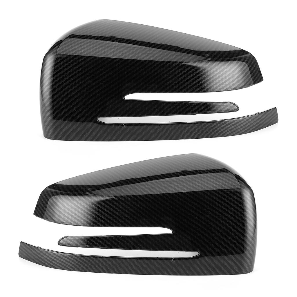 2pcs Side Rearview Mirror Cover Decorative Trim Cap Fit for Mercedes Benz A B C E CLS CLA GLA