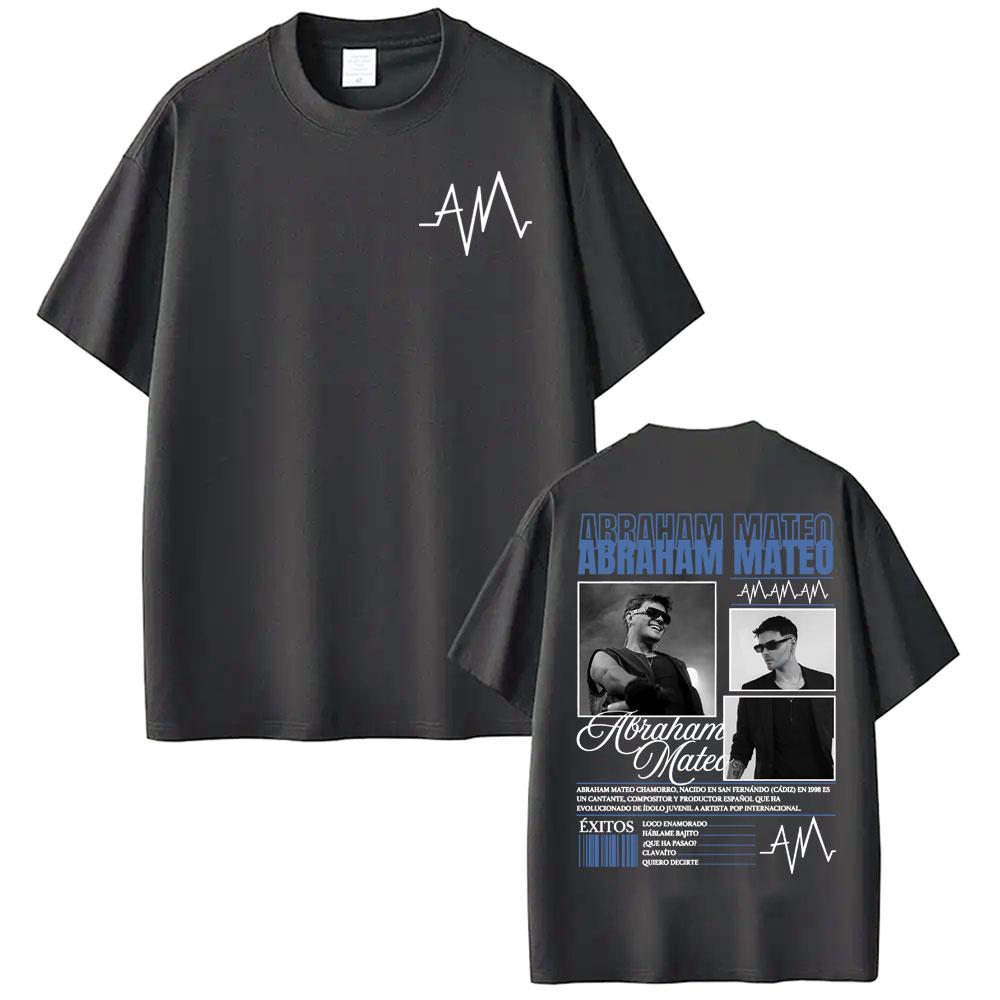 Rapper Abraham Mateo Insomnio 2026 Tour T Shirt Men Harajuku Vintage Hip Hop T-shirts Cotton Comfort Short Sleeve T-shirts