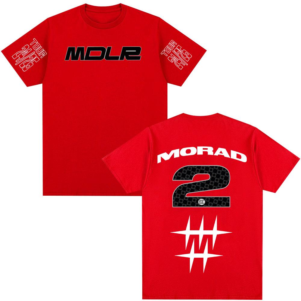 Rapper Morad MDLR Tour 2025 T-shirt Men Women Clothing Fashion Hip Hop T-shirt Cotton Casual Oversized Short Sleeve T-shirts Top