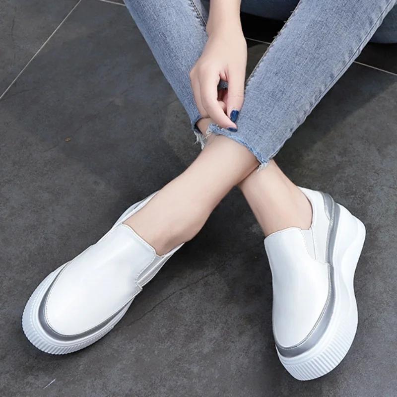 Women's Shallow Slip On Casual Shoes Summer Light Sneakers Platform Shoes for Women Fashion Ladies Flats Female Walking Shoes