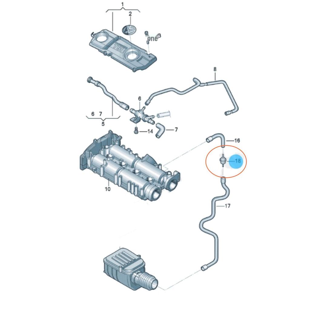Compatible Valve Connector for VW Passat, Tiguan, Touran, Polo Exhaust Systems