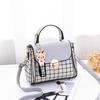 Bag Women's New Korean Version Beautiful Small Square Bag Striped Messenger Bag Casual Shoulder Messenger Mini Bag