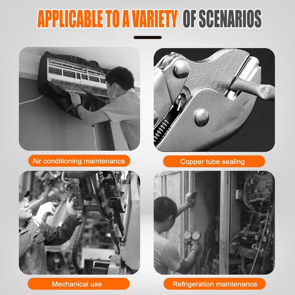 Uzamykací štípací kleště Krimpovací nástroj Chlazení Pro utěsnění Řezačka Lednička Měděná trubka Trubka Hliníkový těsnič Chladicí systém