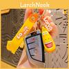 Adorable Cartoon Larva Keychain Couple Backpack Charm Pvc Cute Gift