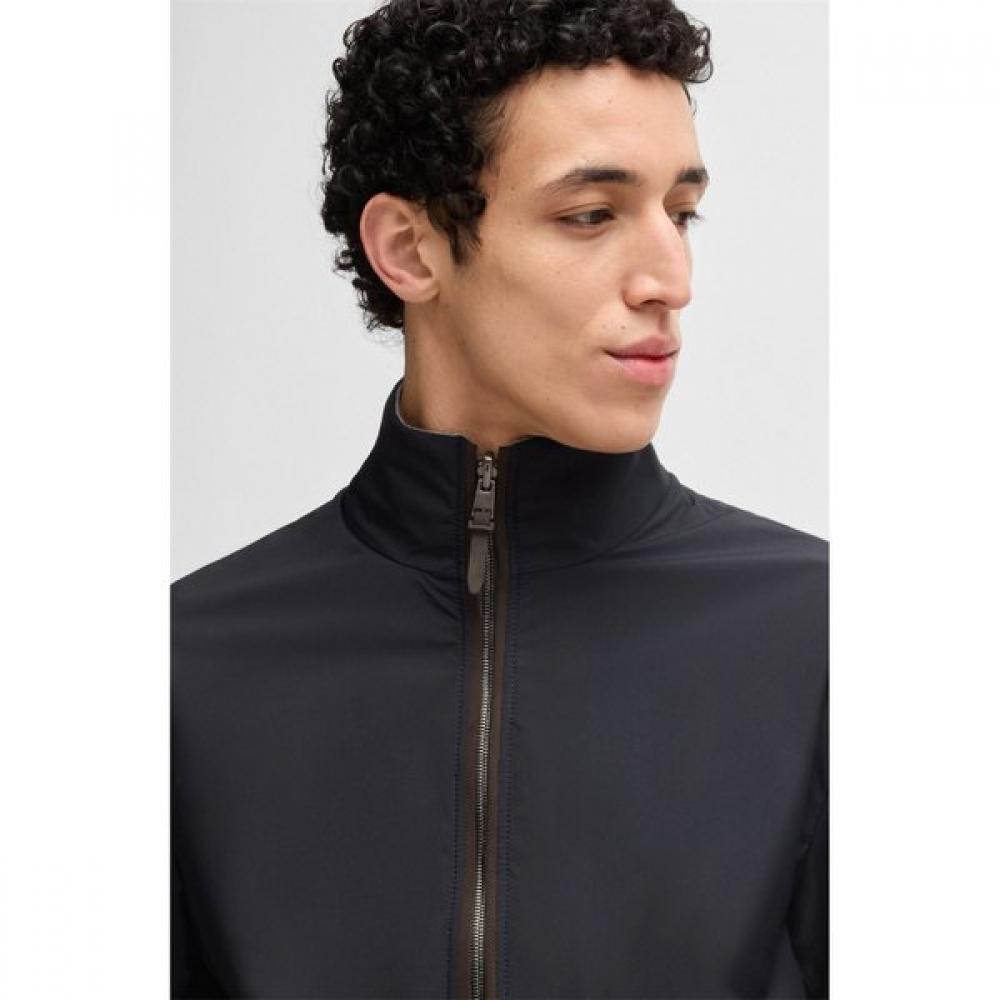 Boss Reversible Zip Jacket Dark Blue Sp25