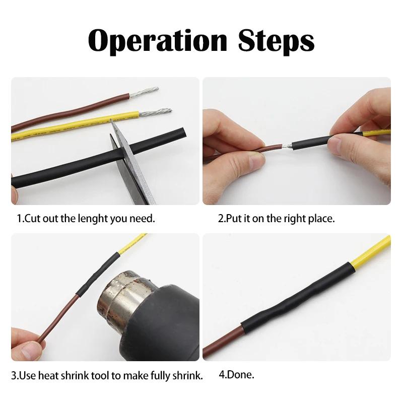 1/3/5/10M White Silicone Heat Shrink Tube 1mm~20mm Insulated DIY Wire Protector Wrap Sheath Case Heat Shrinkable Cable Sleeve