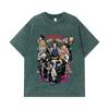 275 GSM Washed T-shirts 100% Cotton Demon Slayer V62 Hashiras Print Unisex Heavy Cotton T Shirt