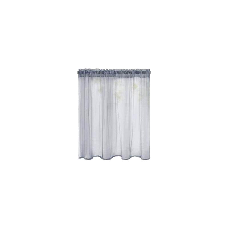 1Pc Cafe DIY Window Drapes Net Voile Weave Tier Tulle Kitchen Polyester Short Sheer Curtains