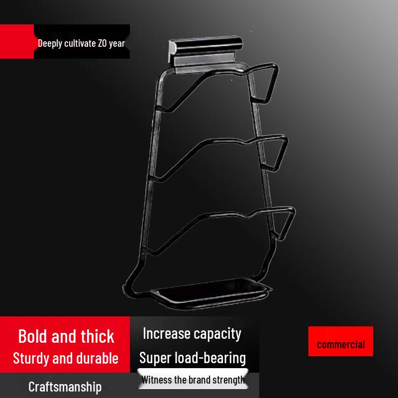 

Punch-Free Wall-Mounted Pot Lid & Cutting Board Rack