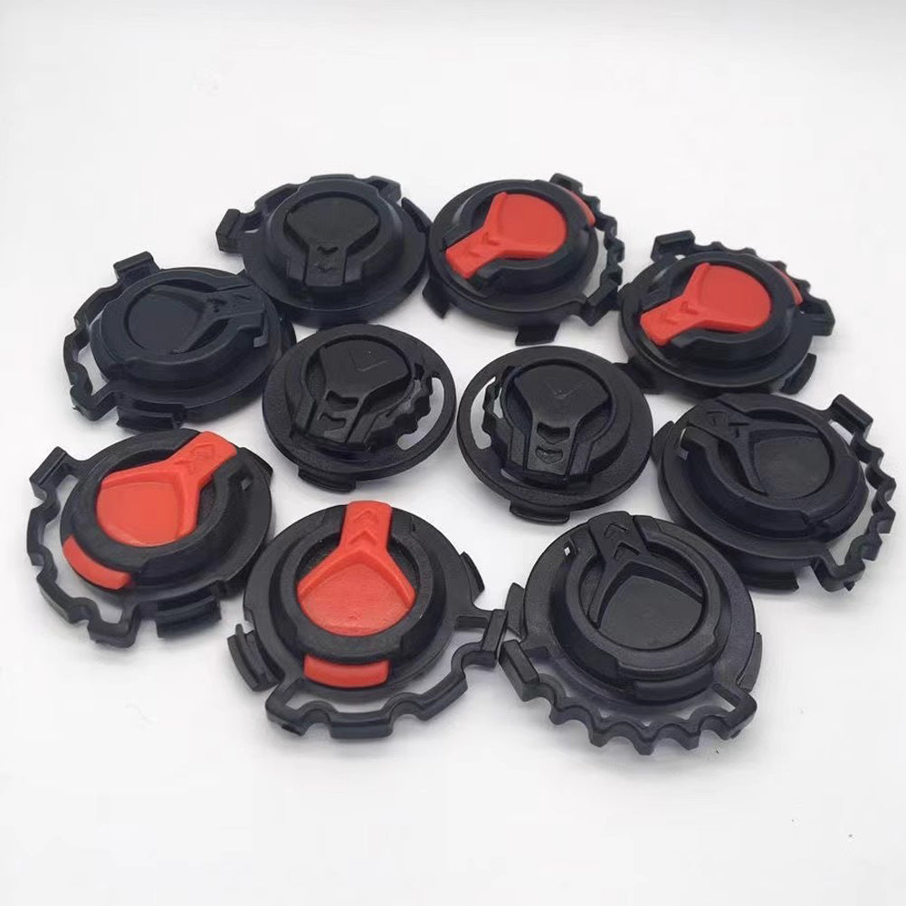 1Pair Motorcycle Helmet Fixed Buckle Rotate Switch Buckle Mirror Holder Lens Base Helmet Lens Button Replacement Helmets Screws