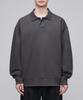 MUSINSA STANDARD Oversized Collared Sweatshirt [Gunmetal]