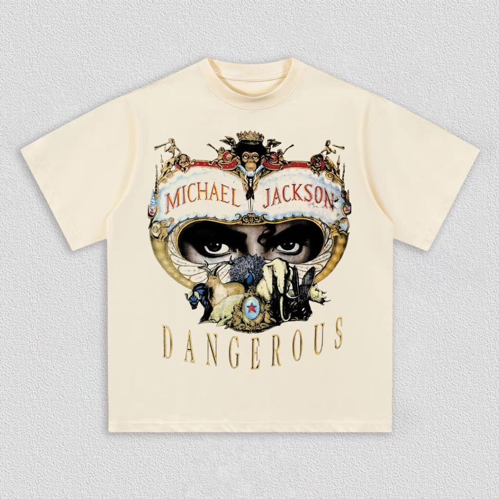2026 Nuova Maglietta Michael Jackson Vintage Anni '90 Grafica Hip Hop Streetwear T-shirt per Unisex Donna Regalo per Fan Top Casual Estate