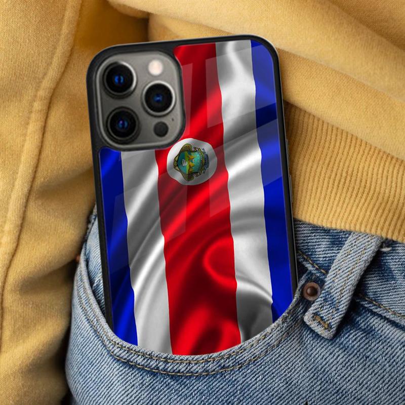 Costa Rica Flag Soft Phone Case for iPhone 17 Air 16e Pro Max 15 Pro 13 14 Plus 11 12 MagSafe Magnetic Coque