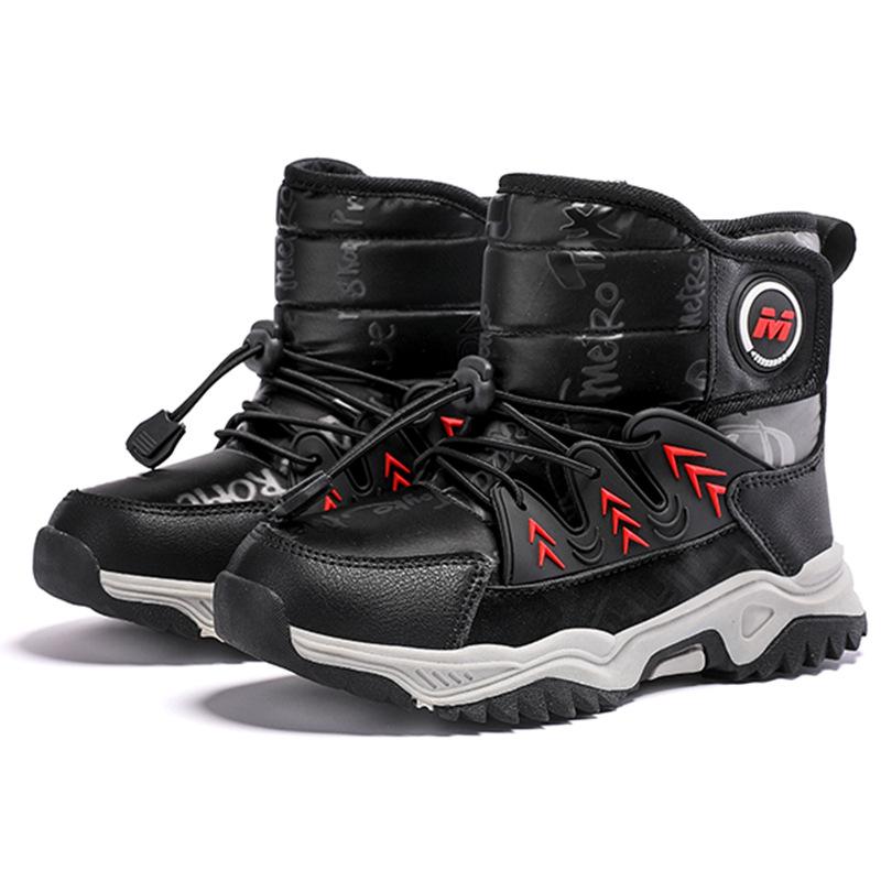 Winter Children's Warm Snow Boots Boys' Winter Thick Cotton Shoes Girls' Waterproof Non-Slip Children's Boots