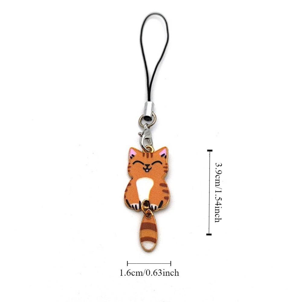 Kitten Pendant Cat Phone Strap Anti Lost Phone Lanyard Bag Decor Y2K Phone Charm  Backpack Ornament