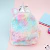 Women Fashion Single Corn Horse Backpacks Cartoon Lovely Plush Color Matching Girls School Bags Backpack