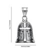 Vintage Ornament Motorcycle Bell Charm Riding Bell Necklace for Men Motorcycle Accessories Jewelry with Stainless Steel Chain