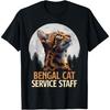 BENGAL CATS SERVICE STAFF Vintage Funny Bengal Cat T-Shirt