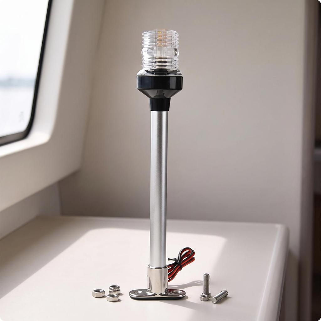 Marine LED Navigation Light Waterproof with Metal Base Resistant for Boat Owners,