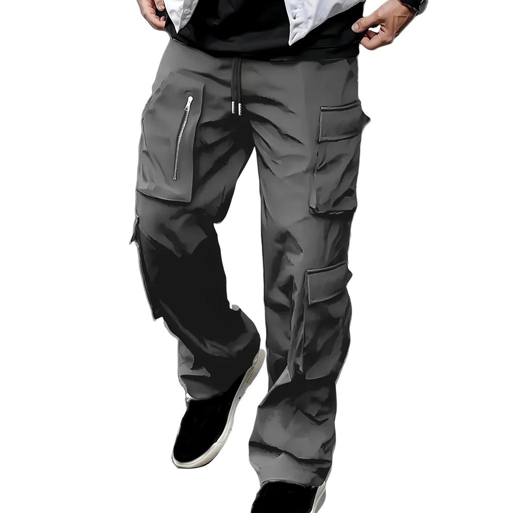 Men'S Sports Pants Running Pants Outdoor Pocket Work Pants Casual Pants