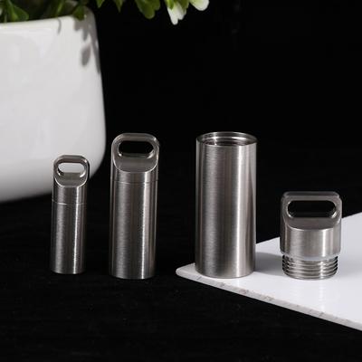 Titanium Mini Waterproof Pill Box Portable Pill Container Pill Storage Case