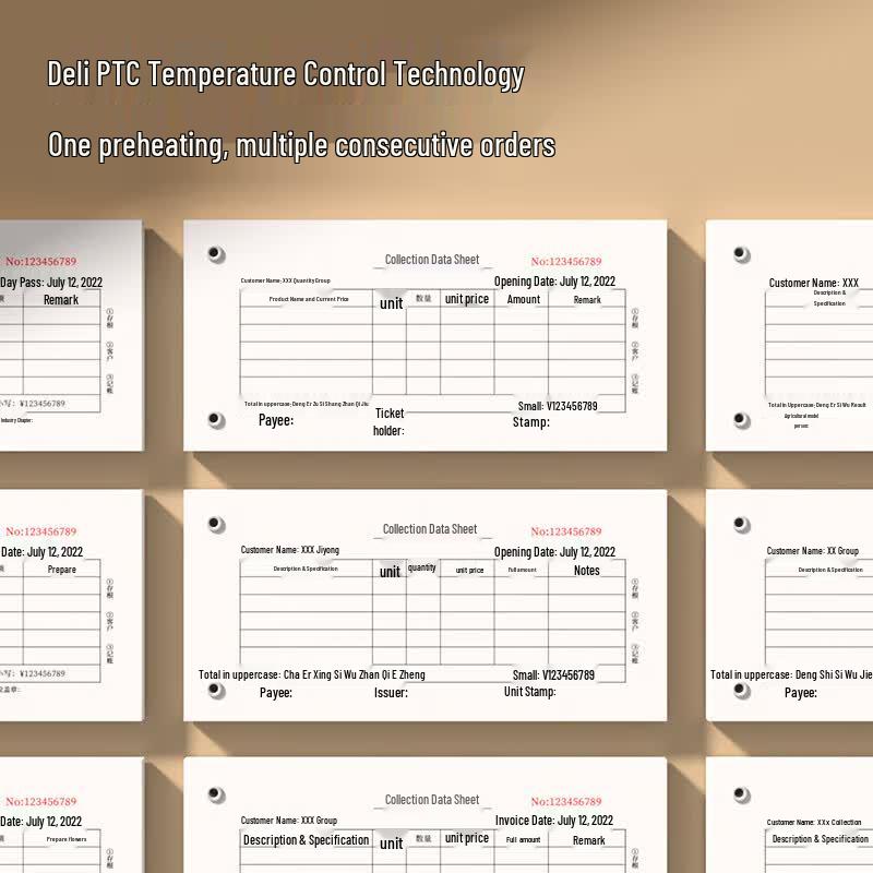 Deli Automatic Financial Document Binder CN plug (adapter included)