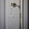Equestrian Charm Keychain Stirrup Key Pendant with Snaffle Bit Designs Alloy Texture Key Rings Suitable for Horse Lovers