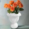 Flower Vase Bud Storage Modern Desktop Table Centerpiece White Decorative Plants Holder for