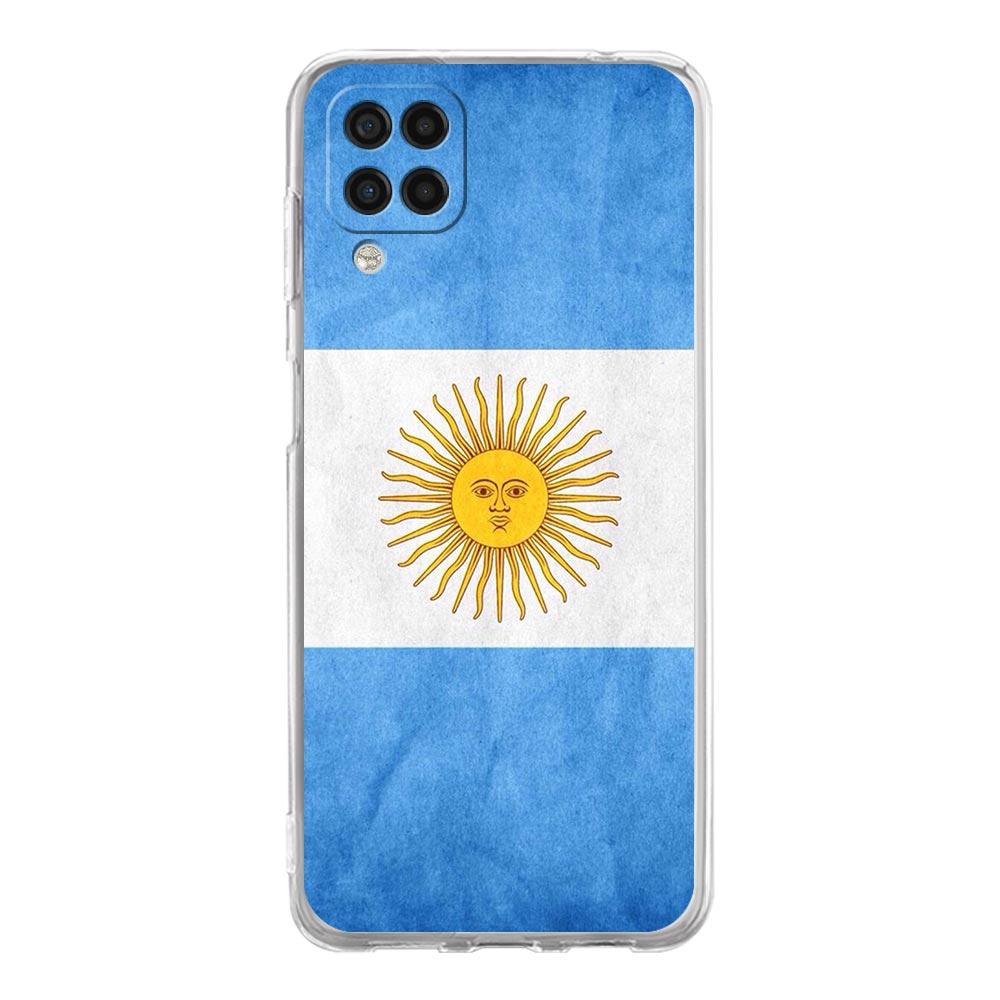 Argentina Vlajka Fotbal 10 Pouzdro na telefon Pro Samsung Galaxy A51 A71 A21S A12 A11 A31 A41 A03S A13 A33 A73 A53 A52 A32 5G Průhledný kryt