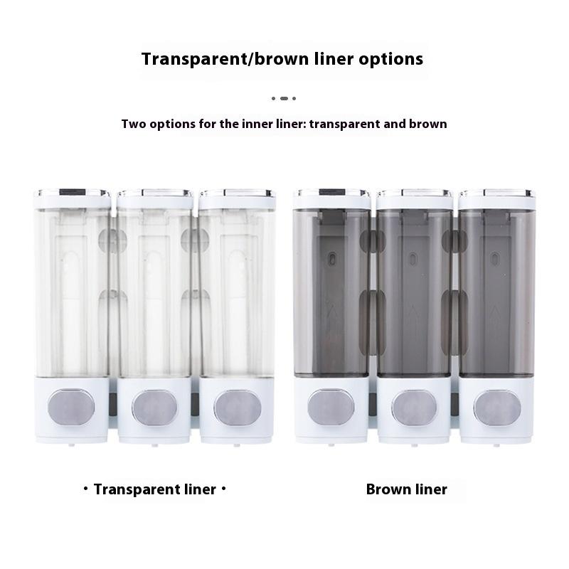 Soap Dispenser Wall-mounted Non-punching Hotel Shampoo Body Wash Household Hand Sanitizer Manual Press Bottle