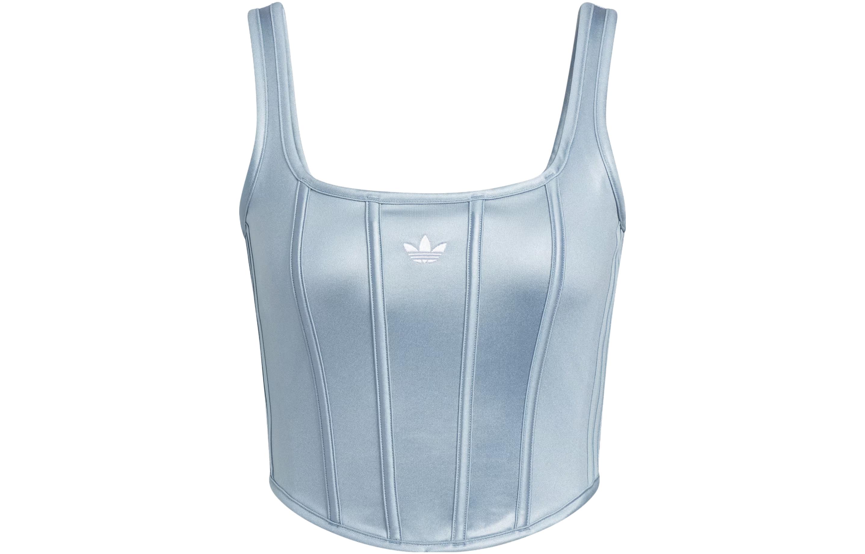 adidas originals Women s Corset Tank Top Blue IX1913 XXS