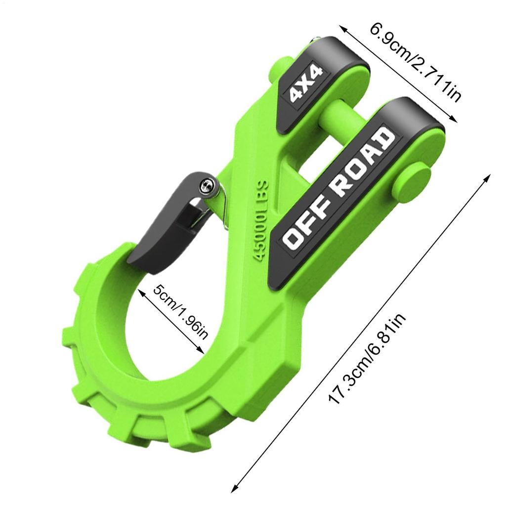 Dtharen UTV Winch Hook,3/8" Winch Hook | Trailer Chain Hook High Strength Tow Cluster
