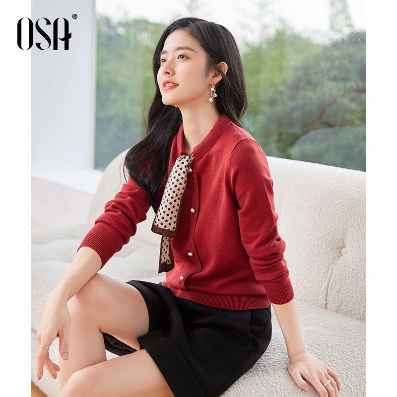 

OSA Outdoor All-Matching Bottoming Sweater Sweater Red S
