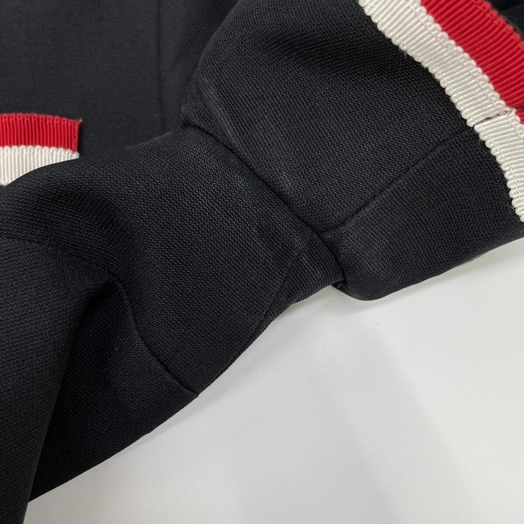 GUCCI 572304 Navy Black Interlocking G Pearl Button Short Sleeve Dress dress 38 blackUsed