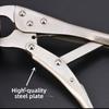 Adjustable Welding Clamp Pliers U-Shaped Jaw Locking Pliers Flat Nose Pliers  Family Emergency