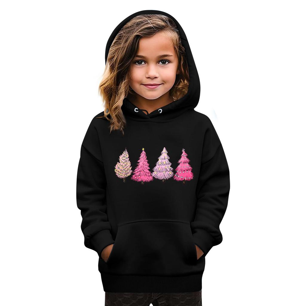 Sweatshirts For Teen Girls Hoodies Long Sleeve Drawstring Pullover Cute Oversized Hoodie Christmas Day