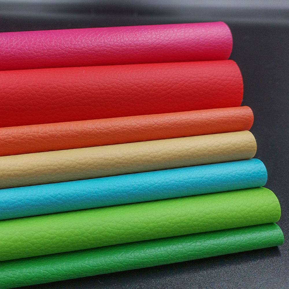 7Pcs Color A4 Litchi PU Leather Fabric Waterproof DIY Material for Sofa Repair Car Seat Bag Sewing Doll Clothing Festival Decor