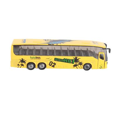 1:50 Simulace Model Tranzitního Autobusu Hračka Slitina Natahovací Autobus Hračka se Světlem a Zvukem pro