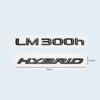LM300 LM350 LM300h HYBRID 3D Chromowane Czarne Litery Numer Emblemat Błotnik Samochodu Tylna Klapa Logo Odznaka Naklejka Dla Lexus Seria LM