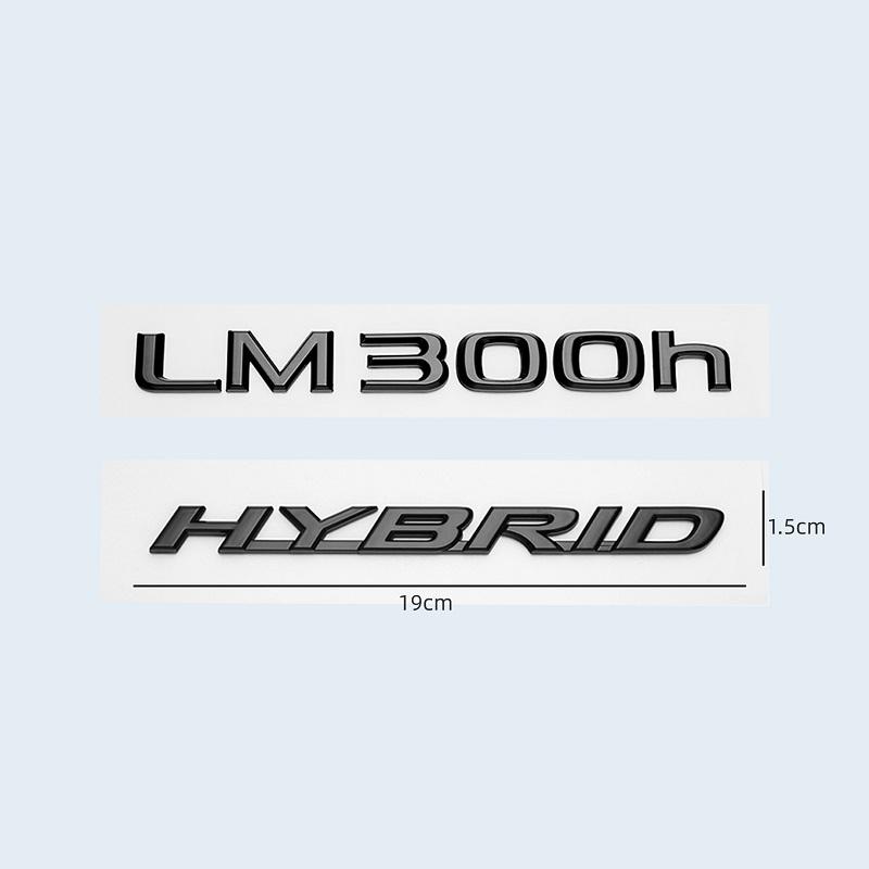 LM300 LM350 LM300h HYBRID 3D Chromowane Czarne Litery Numer Emblemat Błotnik Samochodu Tylna Klapa Logo Odznaka Naklejka Dla Lexus Seria LM