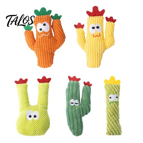 Reinforced Stitching Cat Toy Catnip Cactus Toy, Stuffed Chew Soft Teething Plush Kitten Kicker for Indoor Cats Biting Kicking